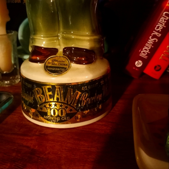 1960 Jim beam empty liquor bottles democrats and Republicans includes paper flag - Picture 5 of 11